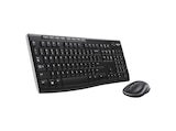 MK270, Tastatur & Maus Set, kabellos, Schwarz von LOGITECH im aktuellen MediaMarkt Saturn Prospekt für 27,99 €
