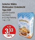 Mehlzauber Dinkelmehl Type 630 Angebote von Scheller Mühle bei V-Markt Augsburg für 3,33 €