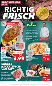 Fleisch im Kaufland Prospekt "Hier bin ich richtig" mit 64 Seiten (Frankfurt (Main))