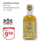 Grappa Angebote von Villa Rillago bei GLOBUS Amberg für 9,99 €