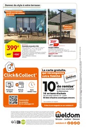 Pergola Angebote im Prospekt "La saison du bricolage en équipe à prix complices" von Weldom Pergola Angebote im Prospekt "La saison du bricolage en équipe à prix complices" von Weldom auf Seite 8