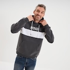 Sweat hoodie 1 poche manches longues gris foncé homme à 15,00 € dans le catalogue La Halle