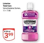 Total Care im Angebot bei GLOBUS in Homburg Total Care Angebote von Listerine bei GLOBUS Homburg für 3,99 €