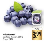 Heidelbeeren bei E center im Süßen Prospekt für 3,99 €
