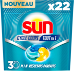 CAPSULES LAVE VAISSELLE SUN - SUN en promo chez Auchan Hypermarché Lyon à 11,29 €