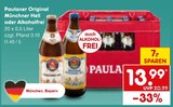 Original Münchner Hell oder Alkoholfrei im Netto Marken-Discount Prospekt Original Münchner Hell oder Alkoholfrei von Paulaner im aktuellen Netto Marken-Discount Prospekt für 13,99 €