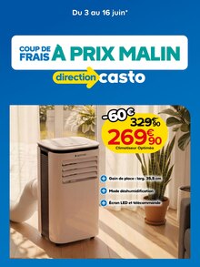 Catalogue Castorama de la semaine "COUP DE FRAIS À PRIX MALIN" avec 1 page, valide du 03/06/2026 au 16/06/2026 pour Cormeilles-en-Parisis et alentours Prospectus Castorama de la semaine "COUP DE FRAIS À PRIX MALIN" avec 1 page, valide du 03/06/2026 au 16/06/2026 pour Cormeilles-en-Parisis et alentours