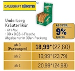 Kräuterlikör von Underberg im aktuellen Metro Prospekt für 22,60 €