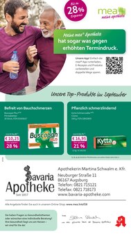 mea - meine apotheke Prospekt der Woche "Unsere September-Angebote" Seite 1, 01.09.2025 bis 30.09.2025 für Augsburg Aktueller mea - meine apotheke Prospekt "Unsere September-Angebote" Seite 1 von 4 Seiten für Augsburg