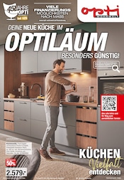 Aktueller Opti-Wohnwelt Prospekt mit Küche, "Optiläumsküchen", Seite 1