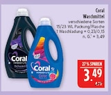 Waschmittel Schwarz im Angebot bei Marktkauf in Hof Waschmittel Schwarz Angebote von Coral bei Marktkauf Hof für 3,49 €