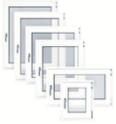 Kunststofffenster 500 x 600 mm von RORO im aktuellen toom Baumarkt Prospekt