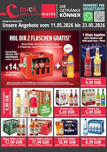 Cola im Nuck Getränke Prospekt "DIE GETRÄNKEKÖNNER" mit 3 Seiten (Pirna)