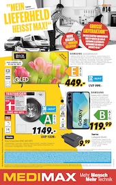 Aktueller MEDIMAX Prospekt mit Flachbildfernseher, "MEIN LIEFERHELD HEISST MAX", Seite 1