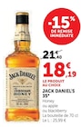 Jack Daniel's - Jack Daniel's - Super U à Sarcelles Jack Daniel's - Jack Daniel's en promo chez Super U Sarcelles à 18,19 €