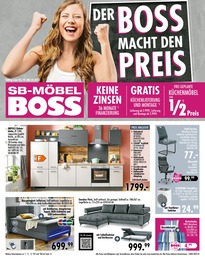 SB Möbel Boss Prospekt für Minden mit 16 Seiten SB Möbel Boss Prospekt für Minden: "Aktuelle Angebote", 16 Seiten, 03.10.2022 - 08.10.2022