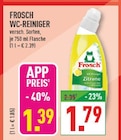 WC-REINIGER im Angebot bei Marktkauf in Gelsenkirchen WC-REINIGER Angebote von FROSCH bei Marktkauf Gelsenkirchen für 1,39 €