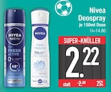 Men Fresh Active Deospray von Nivea im aktuellen EDEKA Prospekt für 2,22 €