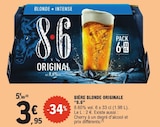 Bière Blonde Originale - 8.6 en promo à 3,95 € chez E.Leclerc Bière Blonde Originale - 8.6 dans le catalogue E.Leclerc