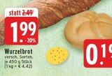 Wurzelbrot Angebote bei E center Iserlohn für 1,99 €