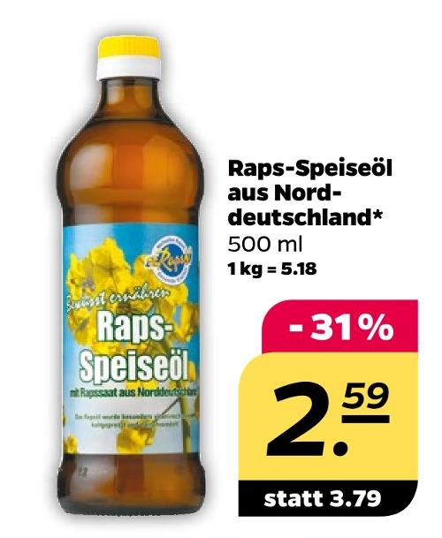 Raps-Speiseöl