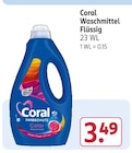 Coral im Rossmann Prospekt Waschmittel Flüssig von Coral im aktuellen Rossmann Prospekt für 3,49 €