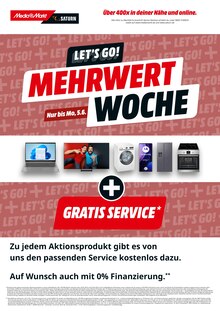 MediaMarkt Saturn Prospekt Dortmund "MEHRWERTWOCHE" mit 1 Seite