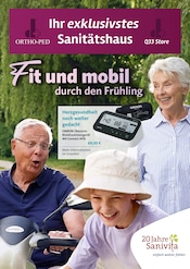 ORTHO-PED Dittmer GmbH & Co. KG Sanitätshäuser Prospekt der aktuellen Woche mit 6 Seiten, gültig von 11.03.2026 bis 31.05.2026, in Teltow und Umgebung Aktueller ORTHO-PED Dittmer GmbH & Co. KG Sanitätshäuser Prospekt in Teltow und Umgebung, "Fit und mobil durch den Frühling" mit 6 Seiten, 11.03.2026 - 31.05.2026