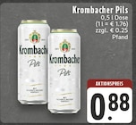 Krombacher Pils im Angebot bei E center in Herten Krombacher Pils Angebote von Krombacher bei E center Herten für 0,88 €
