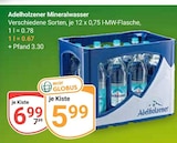 Adelholzener Mineralwasser im Angebot bei GLOBUS in Krefeld Adelholzener Mineralwasser Angebote von Adelholzener bei GLOBUS Krefeld für 5,99 €