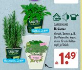 Kräuter von GARDENLINE im aktuellen ALDI SÜD Prospekt für 1,49 €
