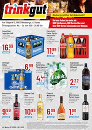 Trinkgut Prospekt für Neuburg mit 4 Seiten Trinkgut Prospekt für Neuburg: "Aktuelle Angebote", 4 Seiten, 03.11.2025 - 08.11.2025