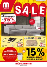 Möbel Martin Prospekt für Nieder-Olm mit 24 Seiten Möbel Martin Prospekt "SALE" für Nieder-Olm, 24 Seiten, 02.01.2025 - 12.01.2025
