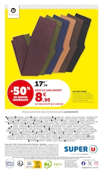 Promotion Veste Homme dans le prospectus Super U, valable du 07/10/2025 au 19/10/2025 Promo Veste Homme dans le catalogue Super U du moment à la page 8