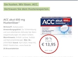 LINDA Premiumapotheke Baldham - ACC akut 600 mg Hustenlöser Angebot im Prospekt ACC akut 600 mg Hustenlöser bei LINDA Premiumapotheke im Baldham Prospekt für 13,95 €