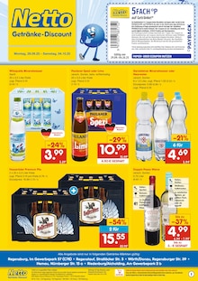 Netto Marken-Discount Prospekt "DER ORT, AN DEM DU IMMER AUSGEZEICHNETE PREISE FINDEST." mit  Seiten (Regensburg)