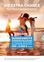 Lotto Baden-Württemberg Prospekt für Neckarsulm: "DIE EXTRA-CHANCE für Sonnenanbeter!", 1 Seite, 26.02.2024 - 02.03.2024