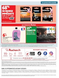 Prix et réduction Pile dans le prospectus Auchan Hypermarché en cours Offre Pile dans le catalogue Auchan Hypermarché du moment à la page 55