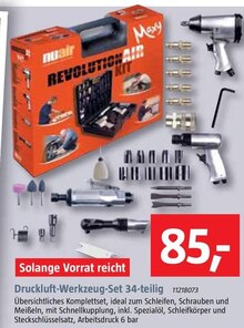 BAUHAUS Unna - Druckluft-Werkzeug-Set 34-teilig Druckluft-Werkzeug-Set 34-teilig Angebot bei BAUHAUS Unna im Prospekt "Handzettel KW 01"