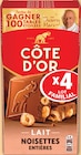 Tablettes de chocolat au lait noisettes entières - CÔTE D'OR - Netto Tablettes de chocolat au lait noisettes entières - CÔTE D'OR à 9,13 € dans le catalogue Netto