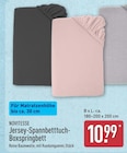 Jersey-Spannbetttuch-Boxspringbett von Novitesse im aktuellen ALDI Nord Prospekt für 10,99 €
