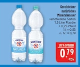 natürliches Mineralwasser von Gerolsteiner für 0,79 € bei Marktkauf im Angebot natürliches Mineralwasser von Gerolsteiner im aktuellen Marktkauf Prospekt