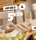3 flûtes à champagne - Gifi à Rumilly 3 flûtes à champagne en promo chez Gifi Rumilly à 5,99 €