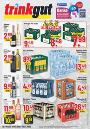 Trinkgut Prospekt für Viersen mit 6 Seiten Trinkgut Prospekt für Viersen: "Aktuelle Angebote", 6 Seiten, 07.07.2025 - 12.07.2025