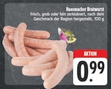 EDEKA Oettingen - Hausmacher Bratwurst Angebot im Prospekt Hausmacher Bratwurst bei EDEKA im Oettingen Prospekt für 0,99 €
