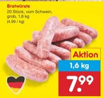 Netto Marken-Discount Sibbesse - Bratwürste Angebot im Prospekt Bratwürste bei Netto Marken-Discount im Sibbesse Prospekt für 7,99 €