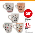 MUG - Super U à Dunkerque MUG en promo chez Super U Dunkerque à 1,49 €