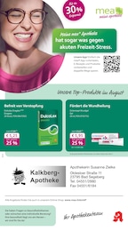 Apotheken Prospekt von mea - meine apotheke in Bad Segeberg Aktueller mea - meine apotheke Apotheken Prospekt für Bad Segeberg: Unsere August-Angebote mit 4} Seiten, 01.08.2025 - 31.08.2025
