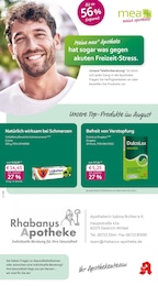 Aktueller mea - meine apotheke Apotheken Prospekt für Geisenheim: Unsere August-Angebote mit 4} Seiten, 01.08.2026 - 31.08.2026