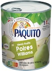 Demi-fruits Poires Williams au sirop - PAQUITO en promo chez Intermarché Hyper Demi-fruits Poires Williams au sirop - PAQUITO dans le catalogue Intermarché Hyper